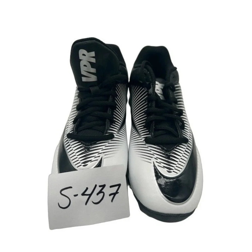 Nike Vapor Speed Low TD Football Cleats Men's Size 7 Black White